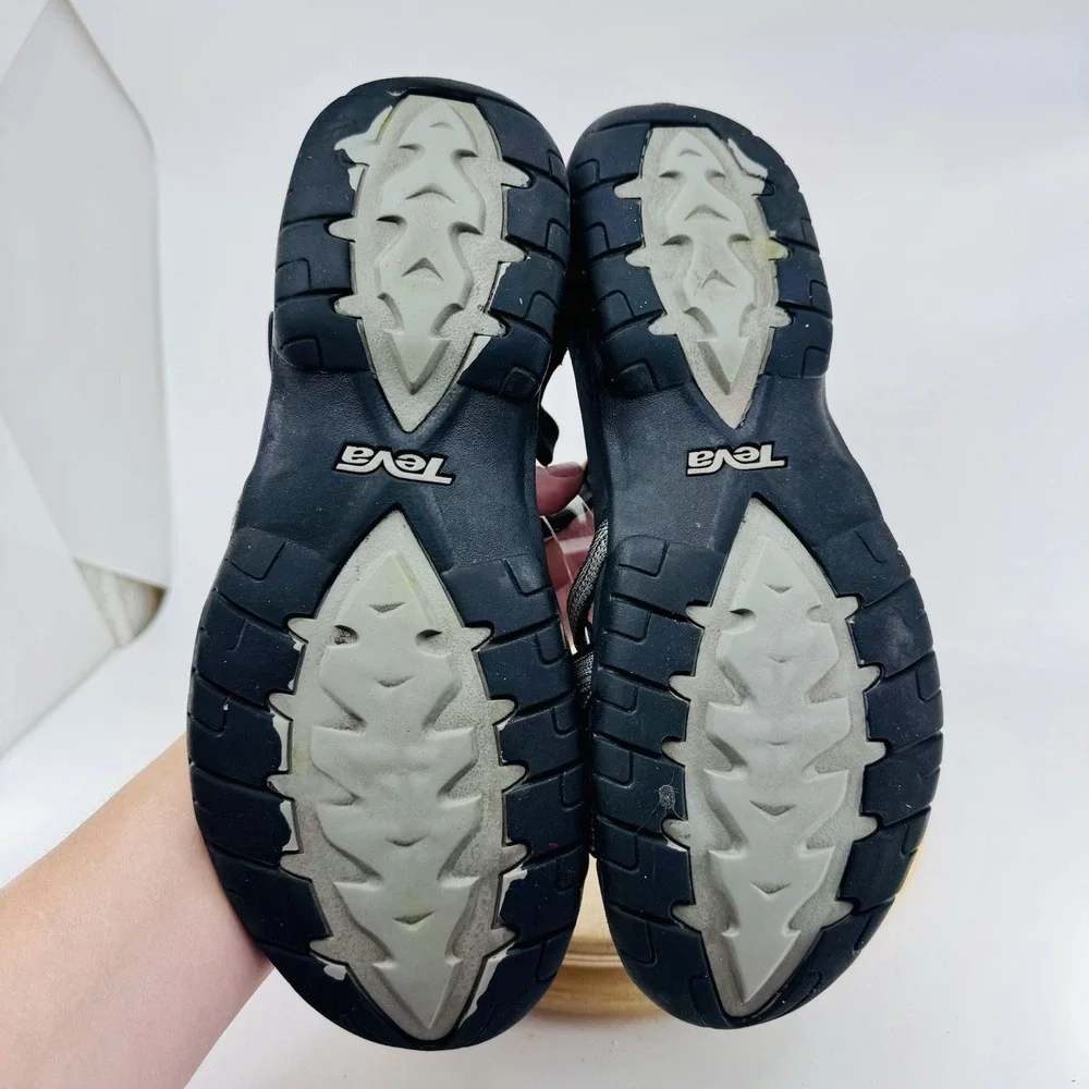 Teva‎ Elzada Web Sandals Womens 11 Gray Black Strappy Comfort Outdoor Shoes